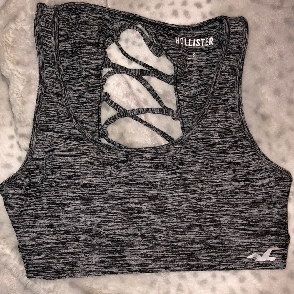 Lightly padded strappy sports bra